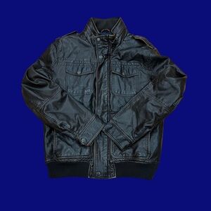 Vintage Tommy Hilfiger Black Bomber Jacket - Y2K Style - Size M
